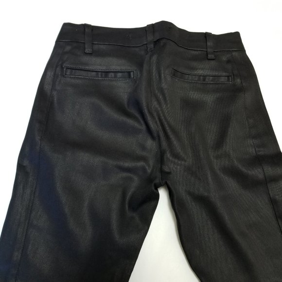 J Brand Lacquered Black Mid Rise Skinny Jeans - Picture 2 of 5